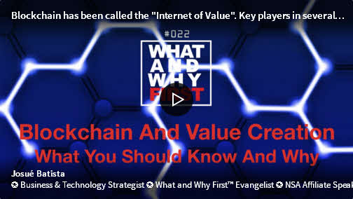 Blockchain And Value Creation - What You Should Know And Why