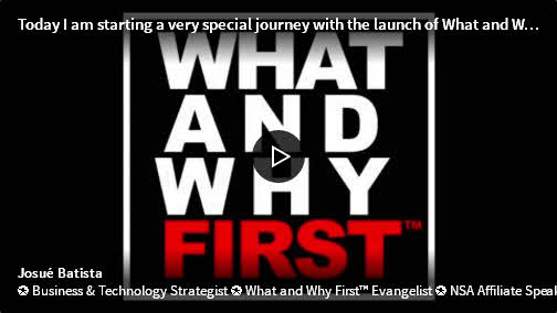 What and Why First – Launch Video